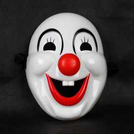 节日用品儿童动漫表演面具搞怪面具笑脸面具塑料小丑面具红鼻子