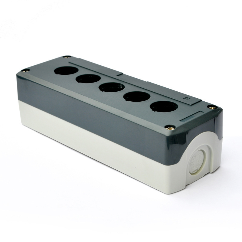 供应5孔防水按钮开关盒198*68*54mm 5位控制盒SBX05