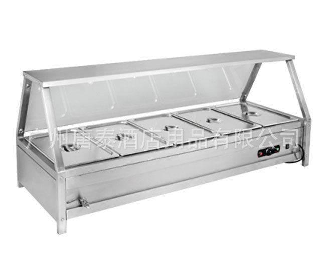 供应厨房不锈钢设备JR07-1060三盆食物加热陈列条