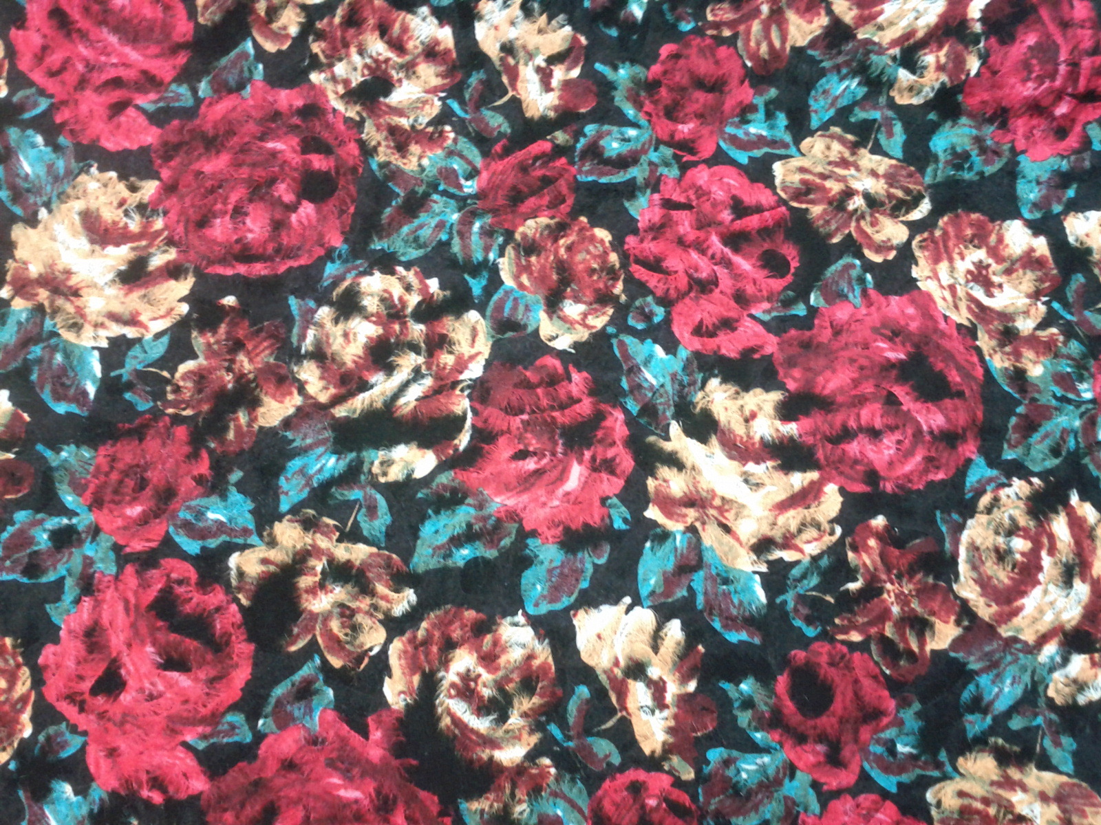 现货批发法兰呢电脑印花面料 时尚秋冬装服装杭州水墨旗袍布料