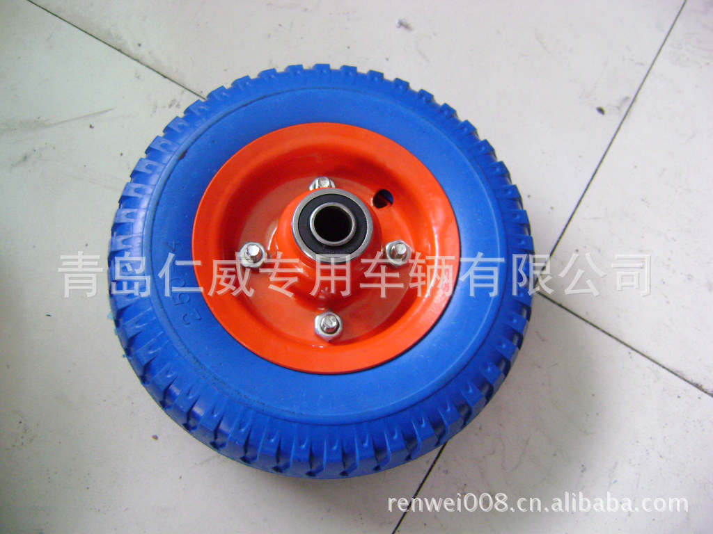 供应2.50-4 发泡轮，8寸PU轮，聚氨酯，免充气轮(图)