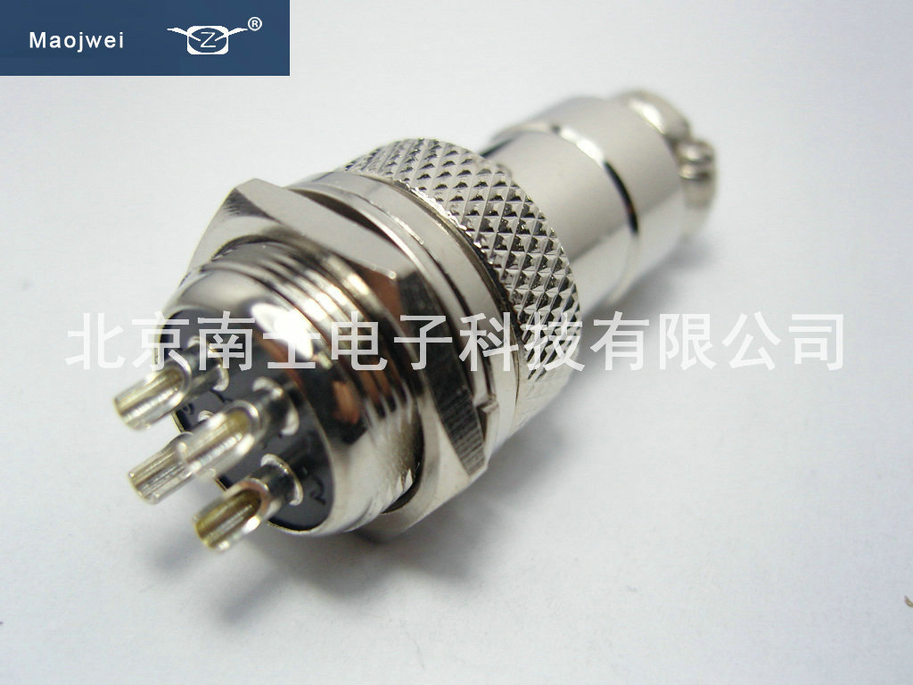 MAOJWEI 重强 16M 4芯 航空插头 定位插座 开孔16mm 防护等级IP55