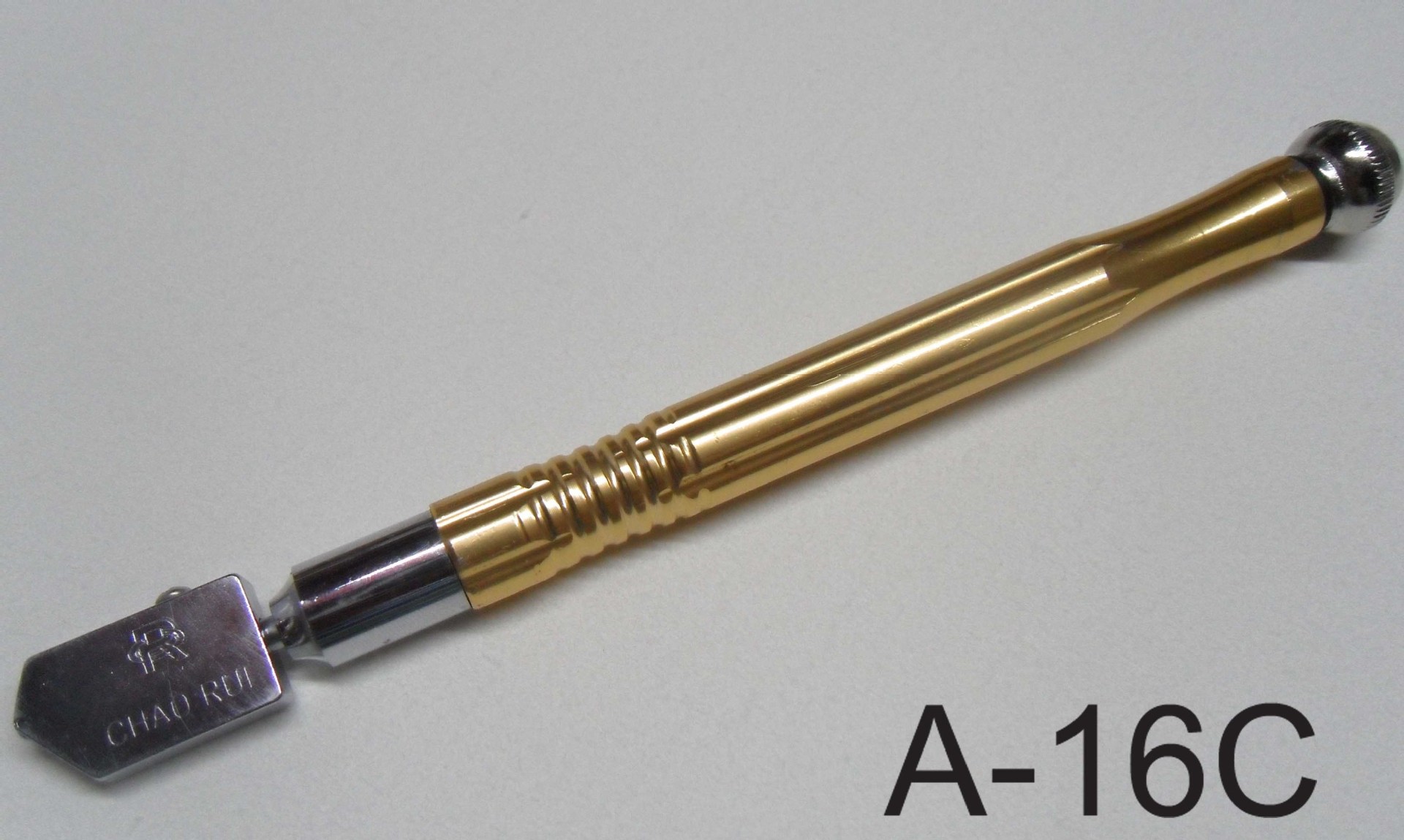 金色柄玻璃刀、滚轮、铝柄金刚石切割器软玻璃广东制造