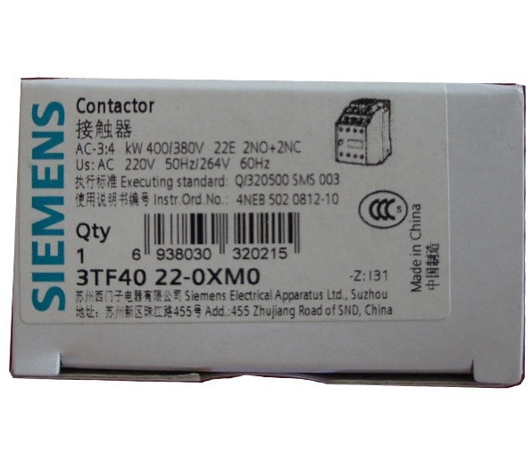 交流接触器  3TF40 22-OXMO