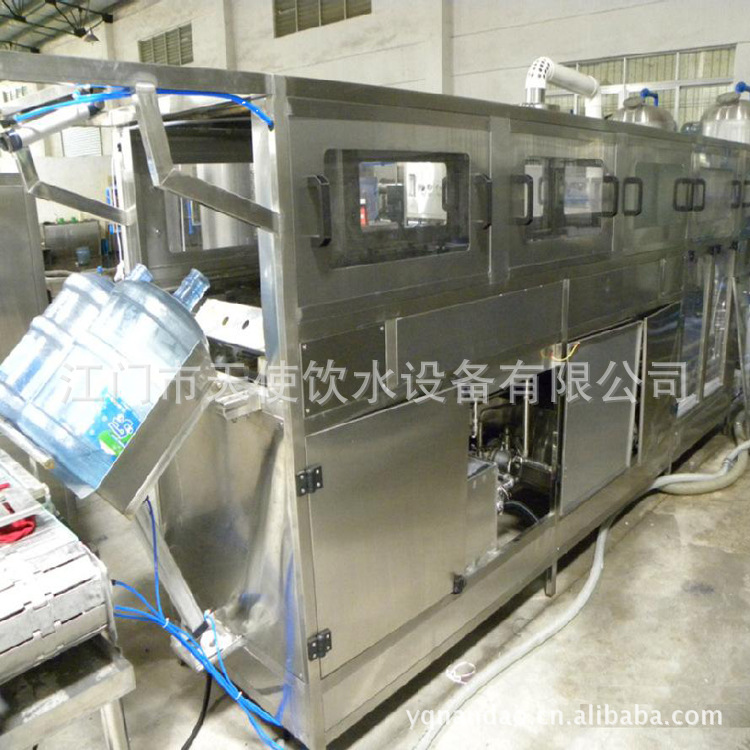 全自动液体灌装机 5加仑大桶矿泉水纯净水生产线饮料罐装机设备