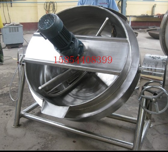 厂家直销 可倾斜式 全不锈钢300L夹层锅