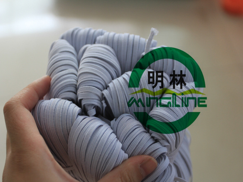 明林 4mm国产 扁松紧带走马带裤腰绳 假发弹力绳