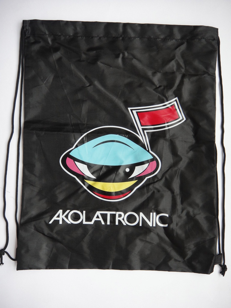 供应牛津布束口袋，卡通热升华印刷的抽绳袋，牛津布鞋包