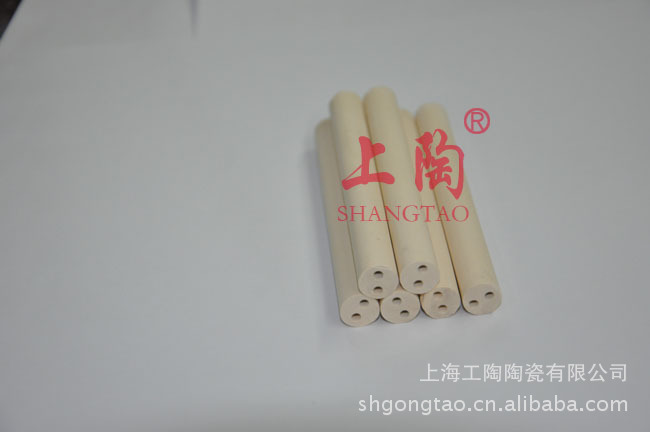 厂家供应滑石瓷珠 双孔氧化铝陶瓷管，四孔陶瓷管