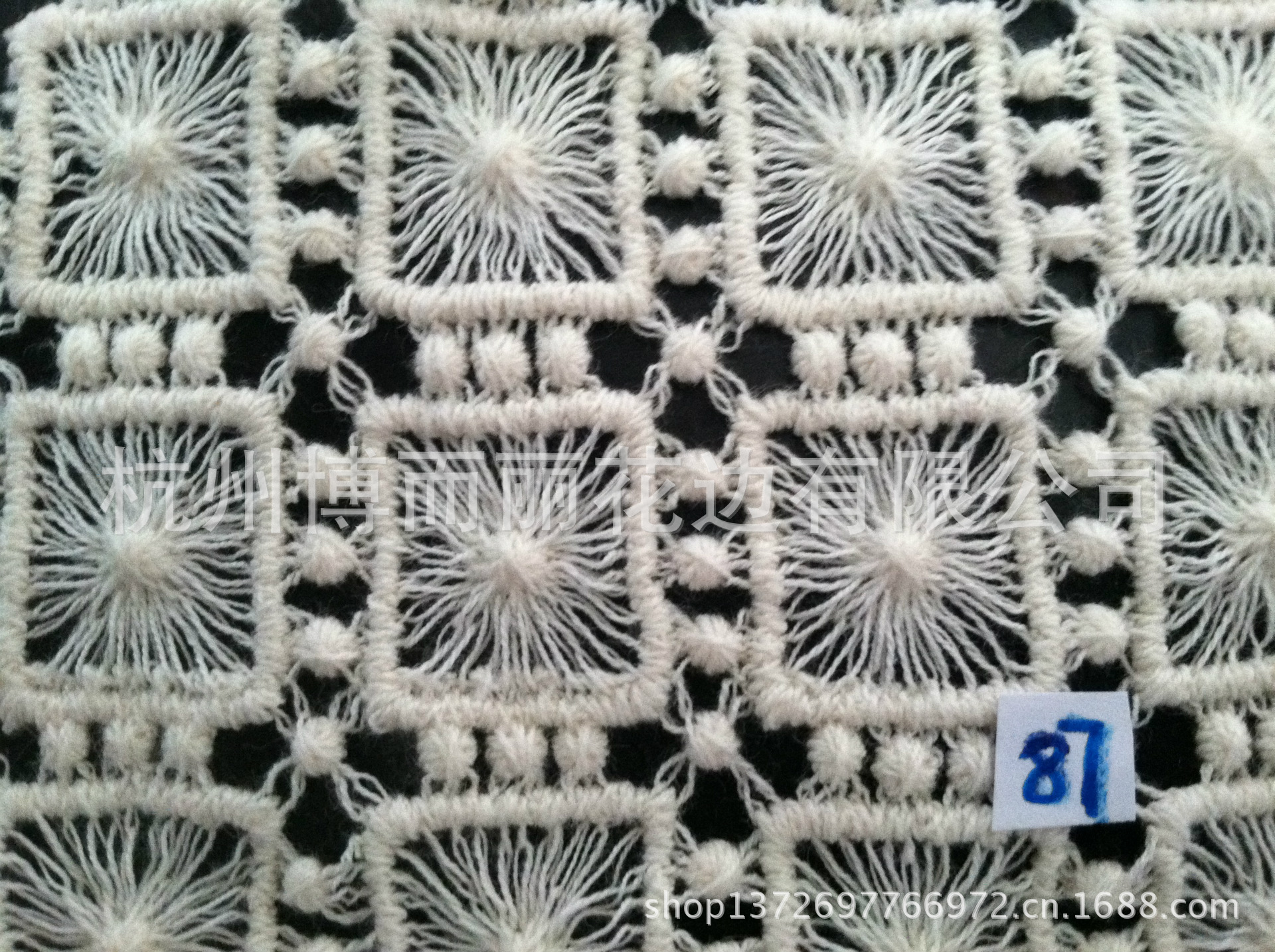 【厂家直销】新款布料上市 优质水溶连片绣  高品质水溶绣花