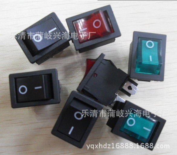供应KCD1 2脚，3脚，带灯不带灯船型开关 2档 3档船型开关