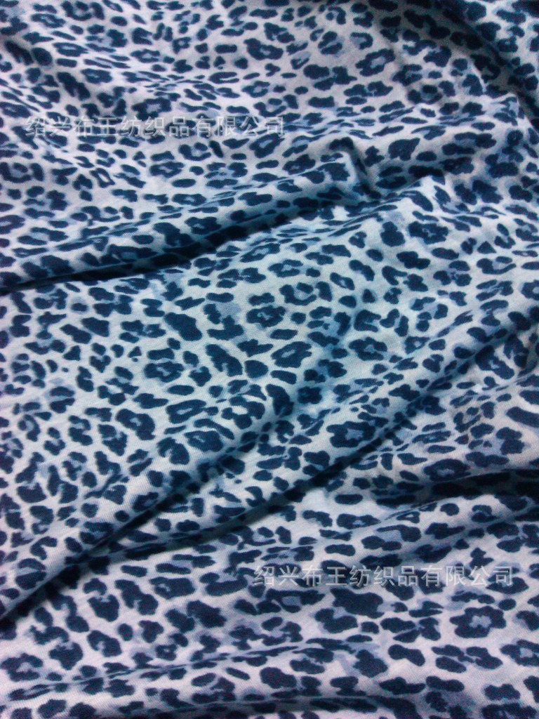 厂家直销涤氨印花汗布长丝氨纶涤纶弹力针织布排汗透气速干