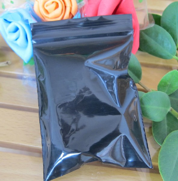 PE8*12*13丝黑色自封袋 加厚型密封袋 避光包装袋 100个价