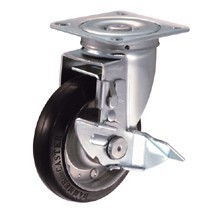 413S-125R 5寸边刹轮 安装高度168MM 轮宽38MM 锤牌脚轮