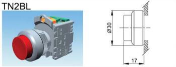 优惠價销售供应正宗台湾 天得tendTN2凸头按鈕開關TN2-BLR-1B