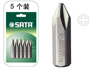 SATA世达工具 5件套8系列30长十字旋具头 #3 59423