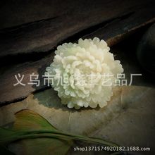 仿玉树脂牡丹花头饰吊坠项链发簪DIY树脂饰品配件手机壳装饰材料