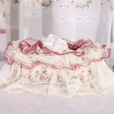 jly 韩式客厅简约布艺纸巾盒餐巾纸盒创意汽车用抽纸盒套子防尘罩|ms