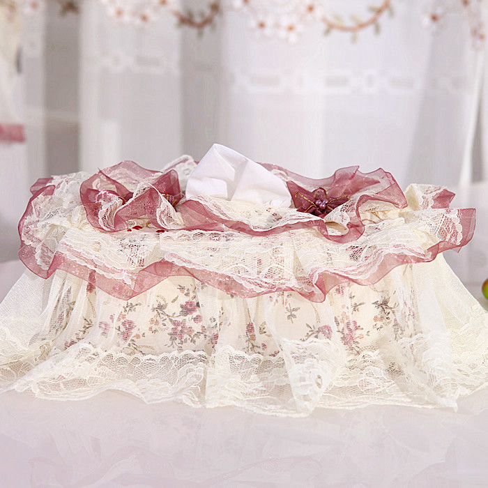 jly 韩式客厅简约布艺纸巾盒餐巾纸盒创意汽车用抽纸盒套子防尘罩|ms