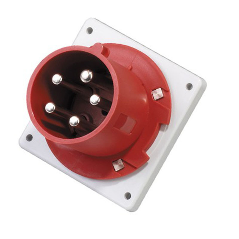 工业插头 防水插头 5P 63A 暗装插头