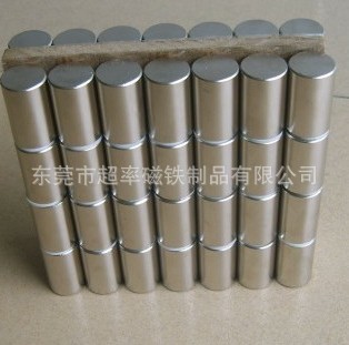 生产钕铁硼圆形圆柱10*10磁铁镀锌镀镍镀金均可生产
