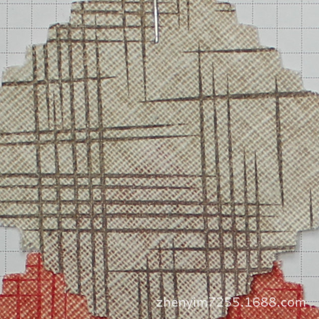 M-239   现货棉麻过胶图层印花服装家纺面料