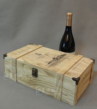 紅酒包裝廠家定制 桐木包角手提葡萄酒盒可定制規格尺寸
