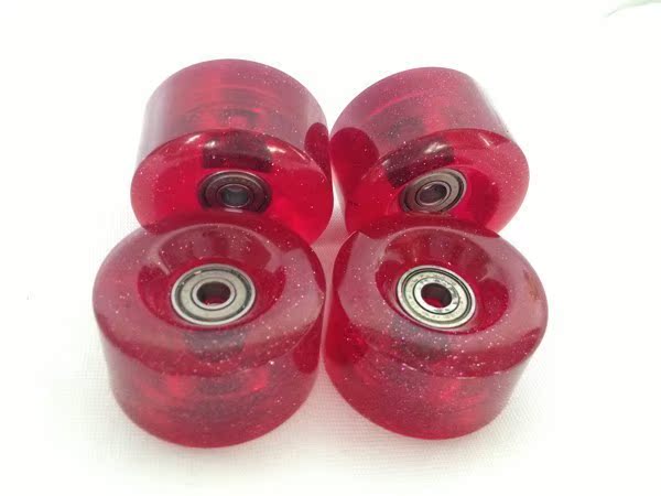 溜冰鞋轮、滑板车轮、荧光粉PU轮、手推车脚轮、滑板脚轮