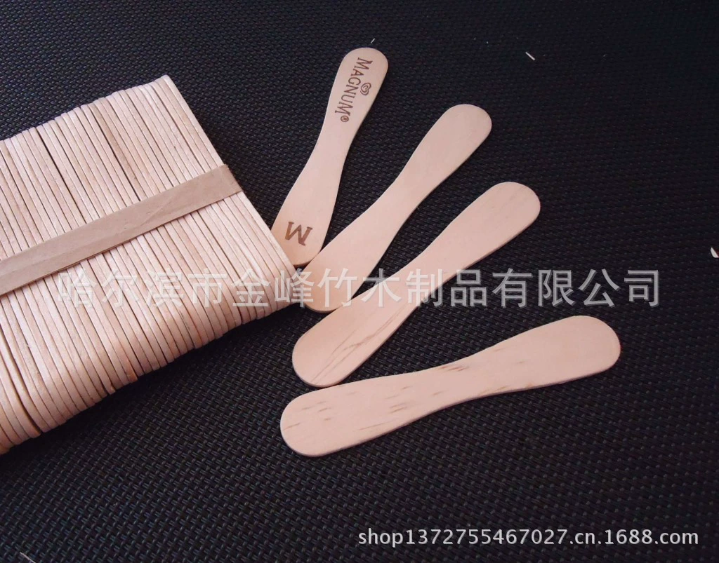 Оптовая продажа прямой лапши 93/114 от производителя с палочками для мороженого и ложечкой для льда можно сделать с логотипом.