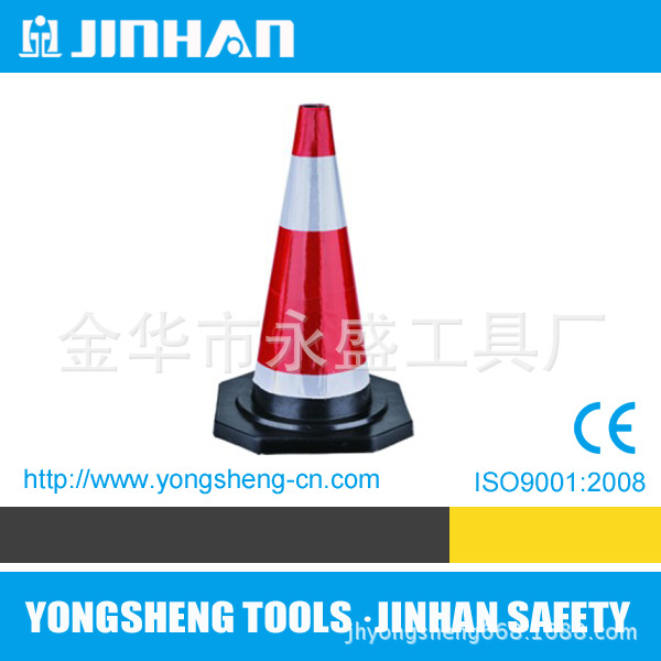 厂家供应手持式路障灯伸缩型路锥PVC橡胶底ABSPE