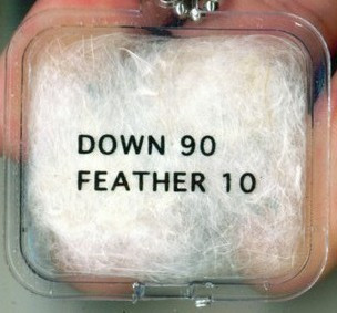 现货羊绒蚕丝羽绒包充气标可定制高档服装辅料气泡标通用PVC