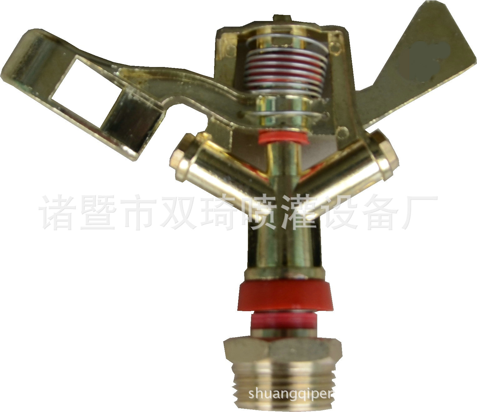 6分360度自动旋转金属摇臂喷头果树草坪绿化洒水蔬菜浇水浇地喷灌