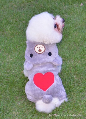 上海厂家新款宠物衣服【小熊变身装-灰色】宠物服装狗衣服批发|ms