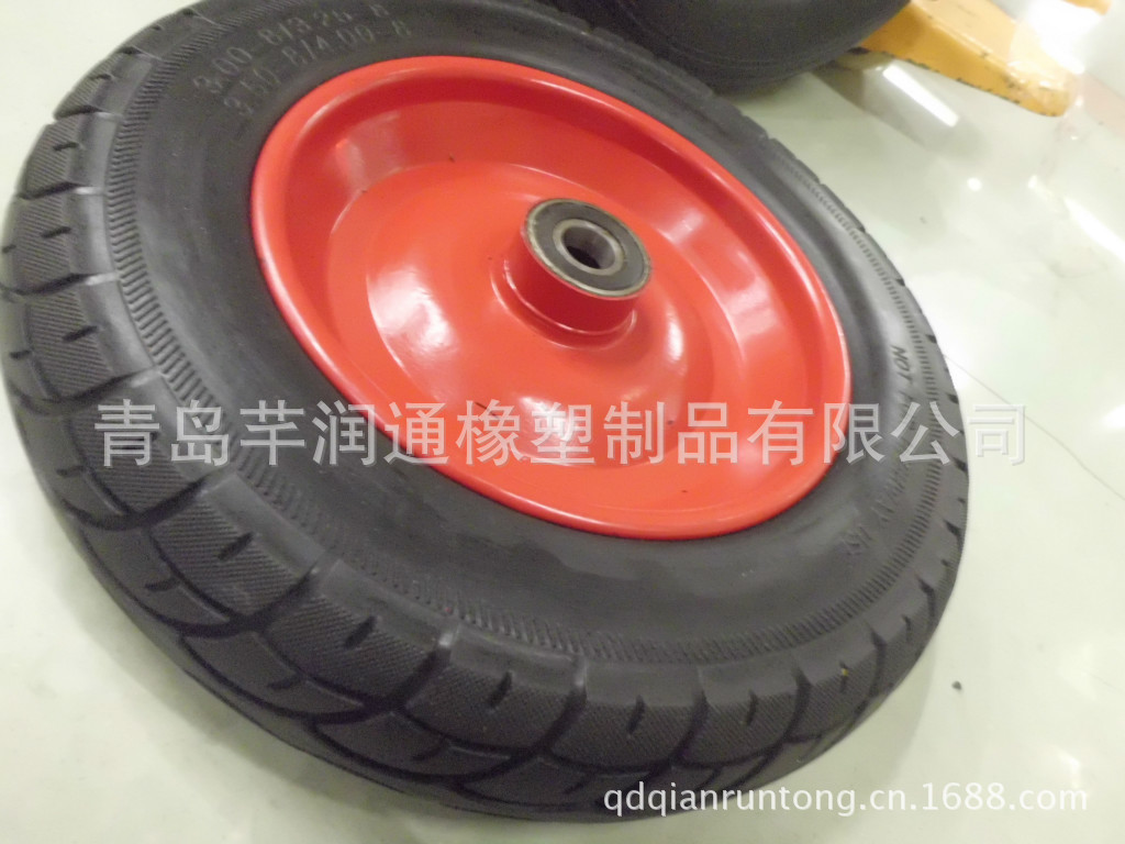 厂家直销长期供应 多规格 PU发泡轮 3.00-8 柳叶花