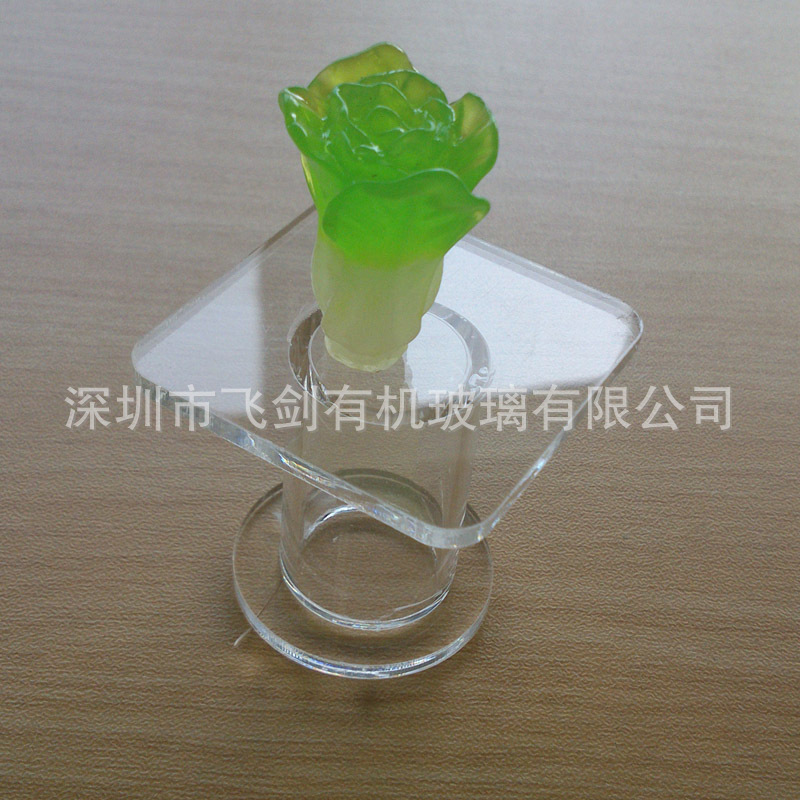 亚克力圆管手镯手链展示架 小饰品陈列台 创意格式屋摆台收纳