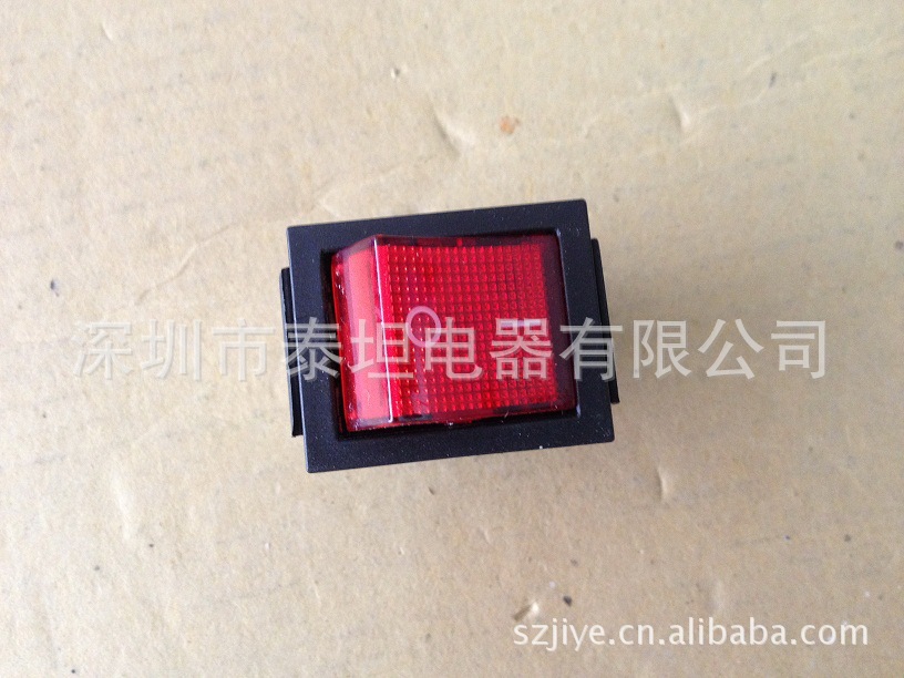 现货 供应 船型开关 KCD4-201/N 4脚红灯 4脚船型开关