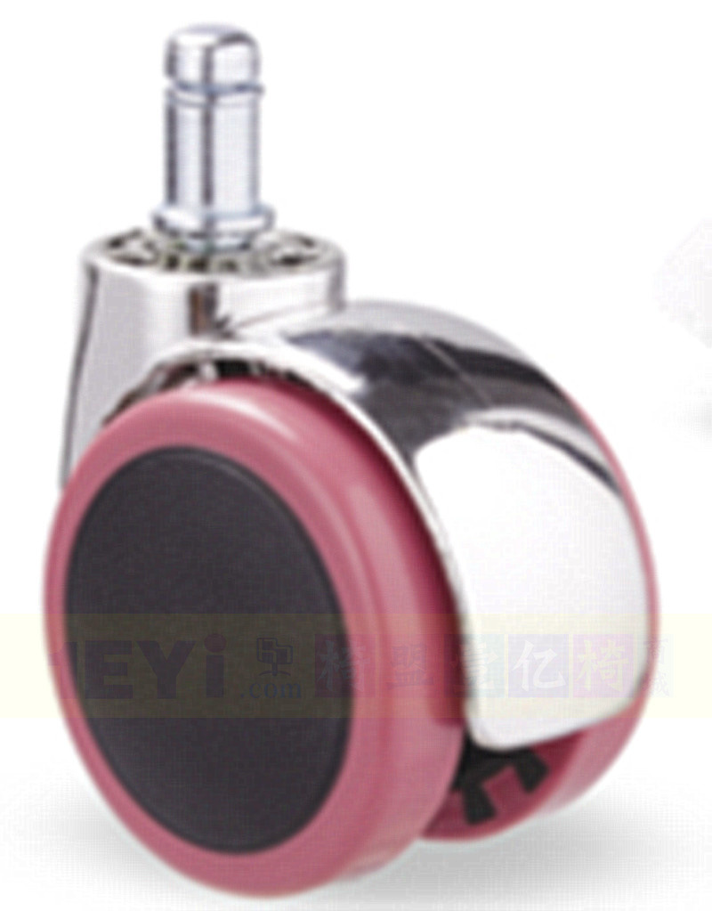 转椅脚轮豪华奔驰万向轮PU轮地板轮5只轮彩色椅轮椅盟