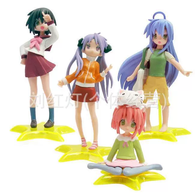 Набор фигурок Lucky Star 2-го поколения — 4 модели, декор для торта/микропейзаж, 7–11 см