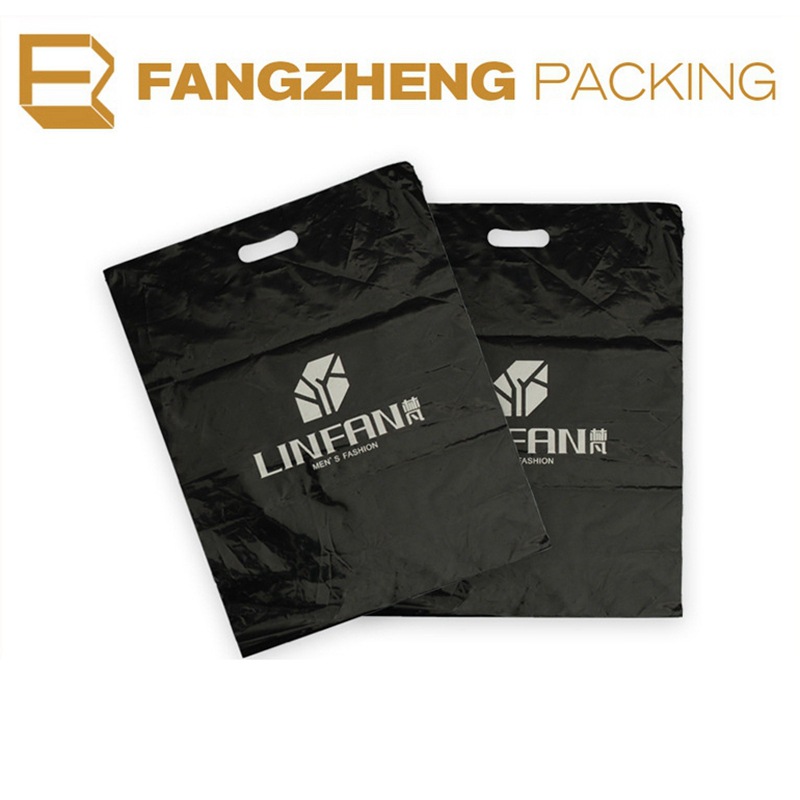 批发冲孔购物袋印刷 时尚服装服饰手提购物袋塑料袋环保袋