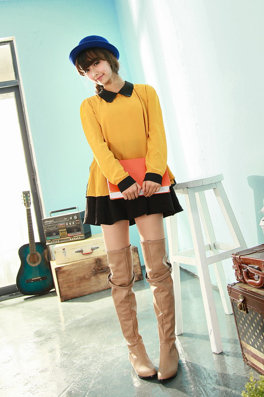 Bottes femme en PU artificiel - Ref 3355418 Image 22