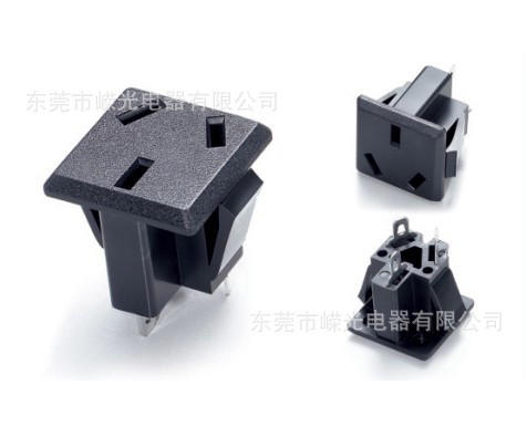 SS-6D UPS电源插座 三扁国标插座 卡扣式插座 中国,澳规机柜插座