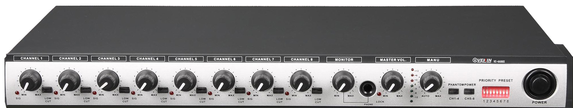 威康VE6688XE八路智能会议话筒混音器麦克风混音器