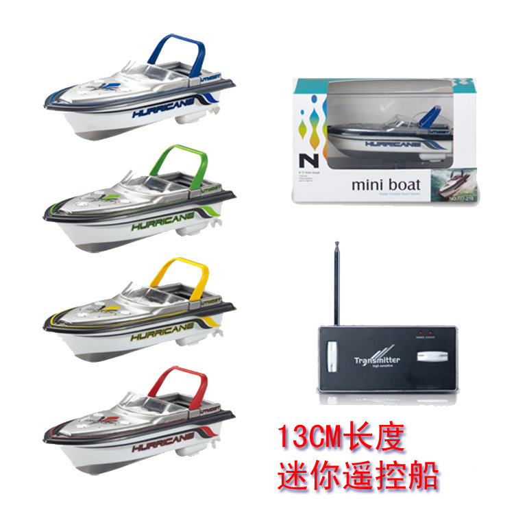 Cross border Mini simulation Remote Control Boat Model wireless control Motorboat Mixed pack children summer Toys 777-218