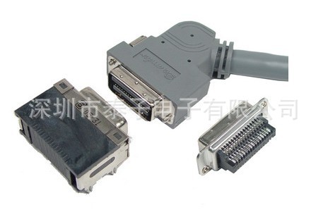 供应SCSI-64P公母配套焊线式电脑连接器