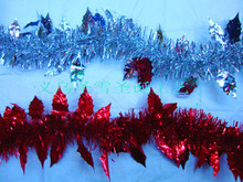 【厂家直销】供应圣诞茜草 彩条 拉花