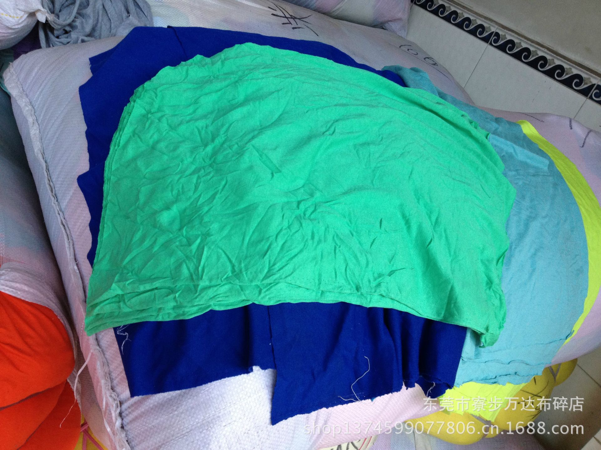 【大量供应】纯色浅色碎布大布（吸油吸水）不掉色纯色破布擦机布