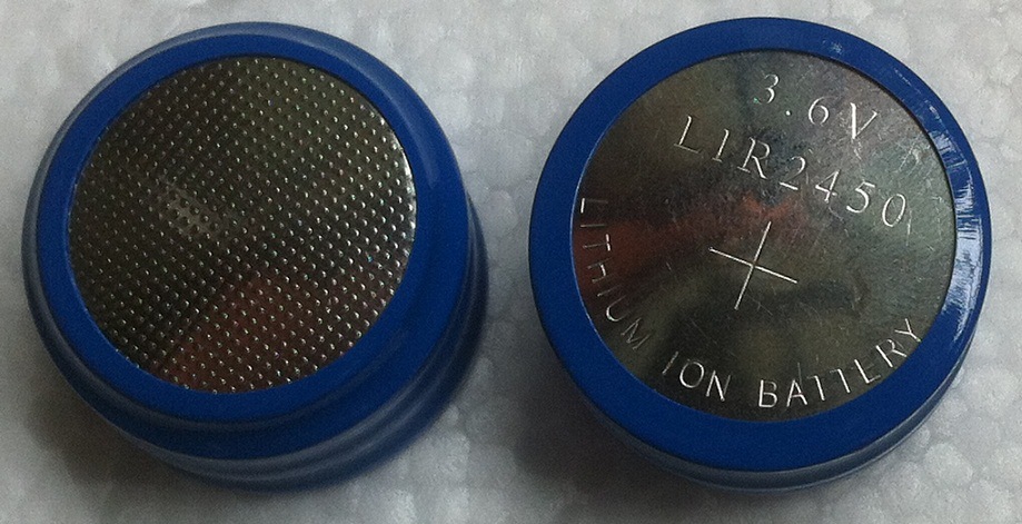LIR2450 充电电池组引线（三个一组串联）可代替CR2450