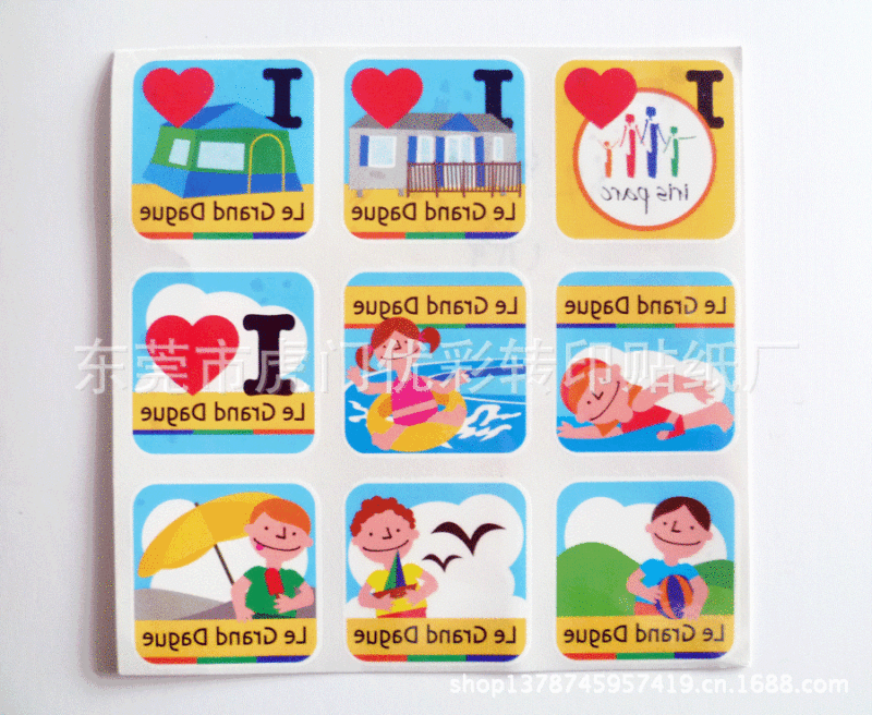Customized environmental protection cartoon fashion personalized tattoo stickers DIY nail stickers flag tattoo stickers