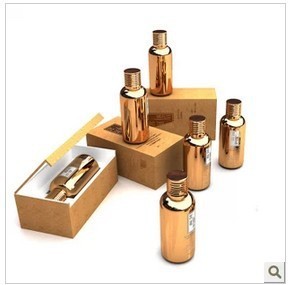 30ml 精油瓶包裝盒子 木盒 木盒 金色瓶