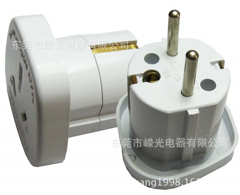 P306 澳規插座转德法式插头 电子礼品 Schuko插头 欧式插头